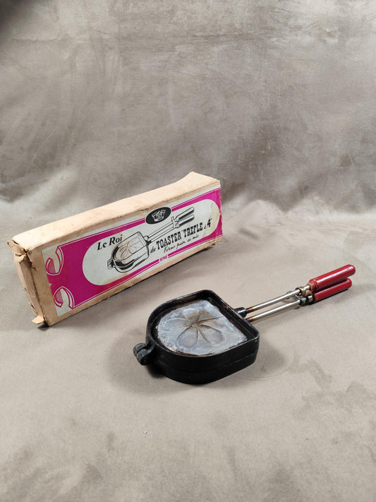 Appareil à croque-monsieur Le Roi du Toaster "Trèfle à 4" Vintage Made in France 1970