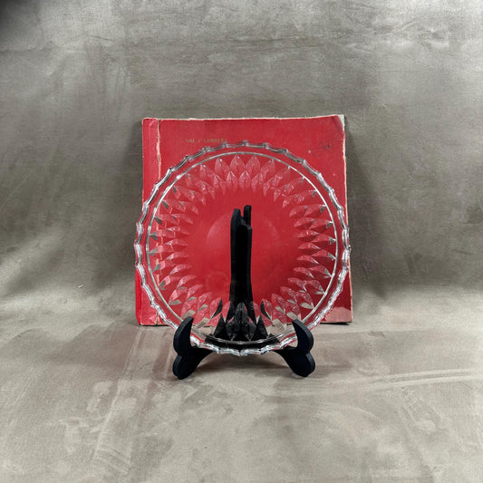 RARE Magnifique plateau en verre Val Saint Lambert vintage Made in France