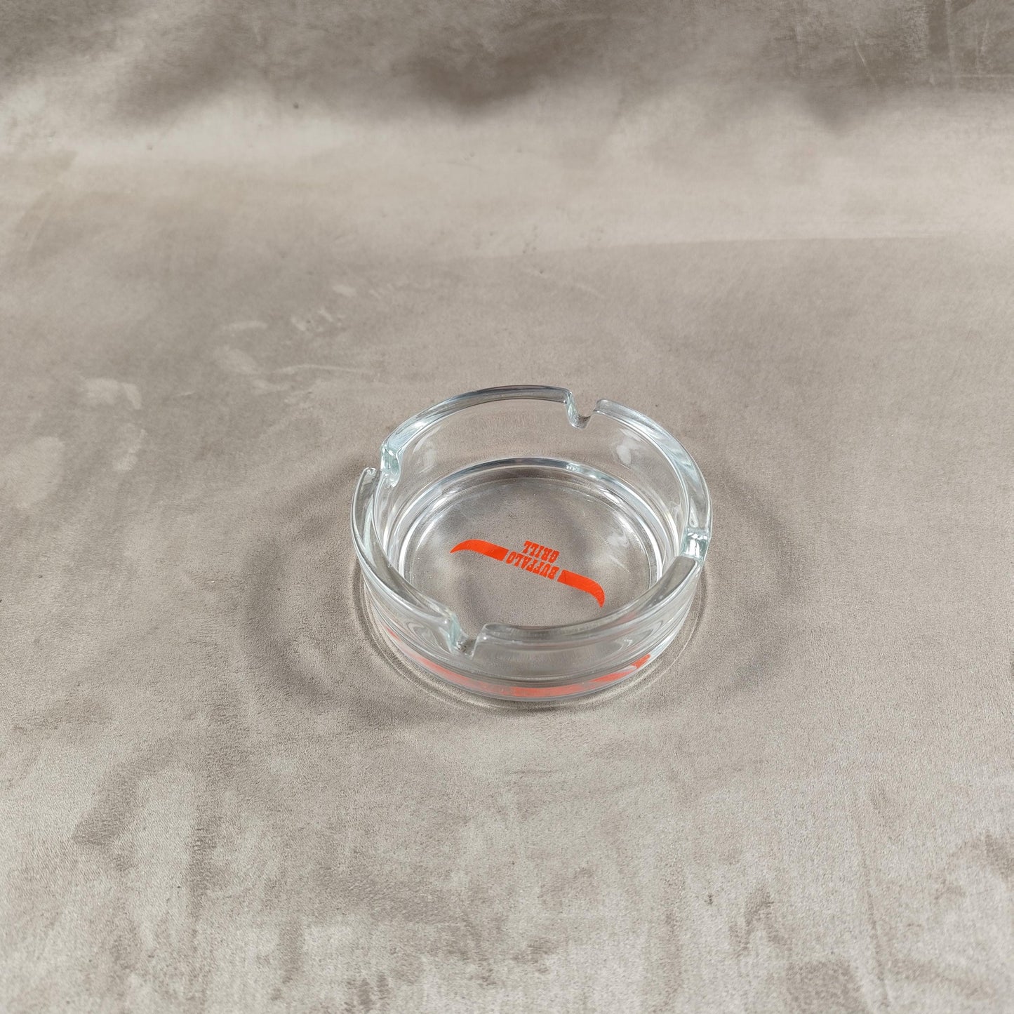 Cendrier publicitaire vintage en verre restaurant Buffalo Grill Made in France