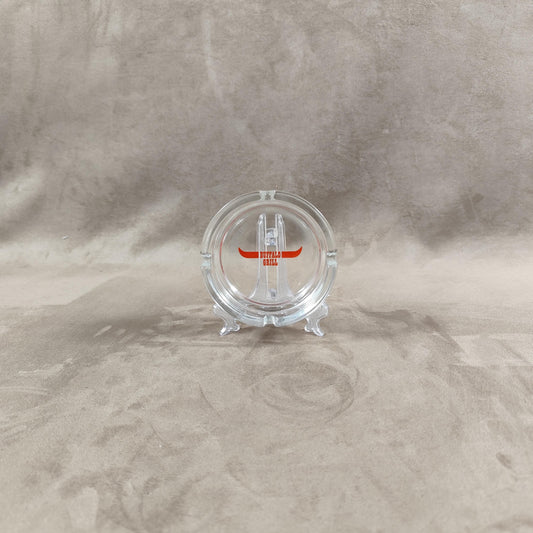 Cendrier publicitaire vintage en verre restaurant Buffalo Grill Made in France