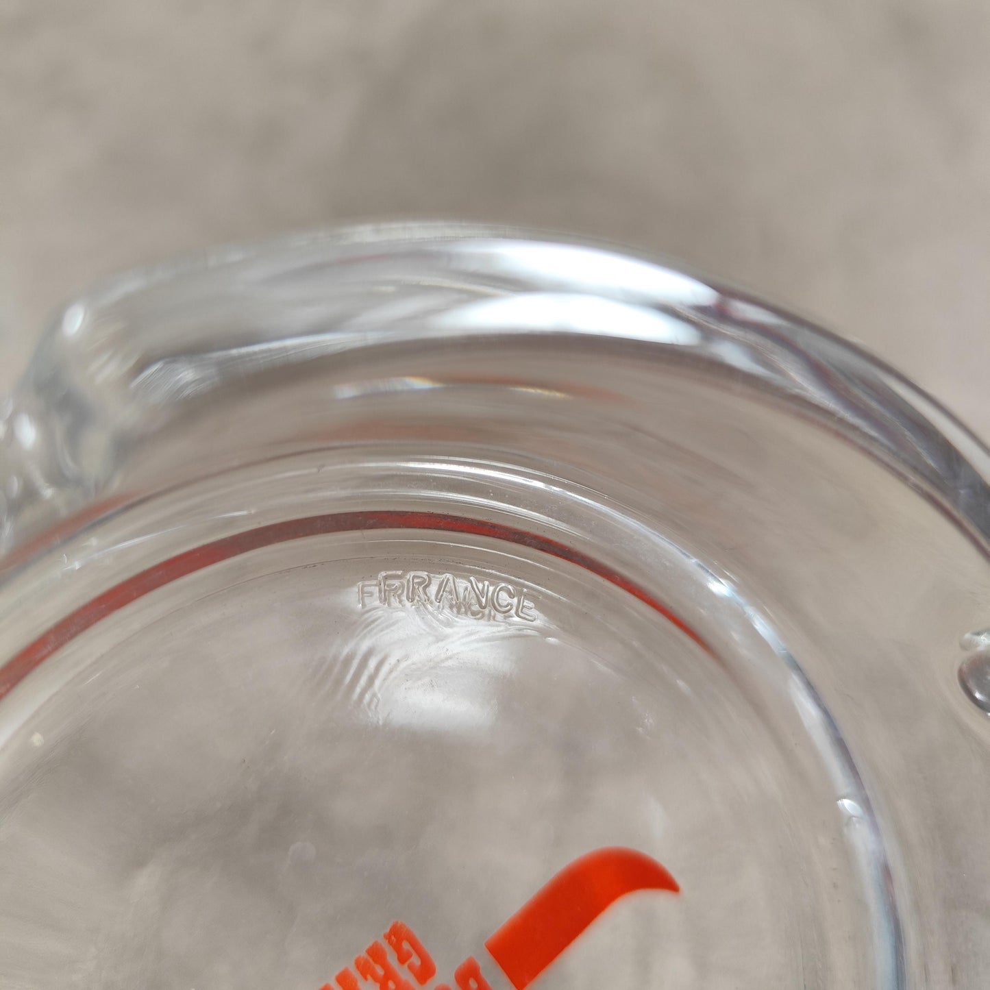 Cendrier publicitaire vintage en verre restaurant Buffalo Grill Made in France