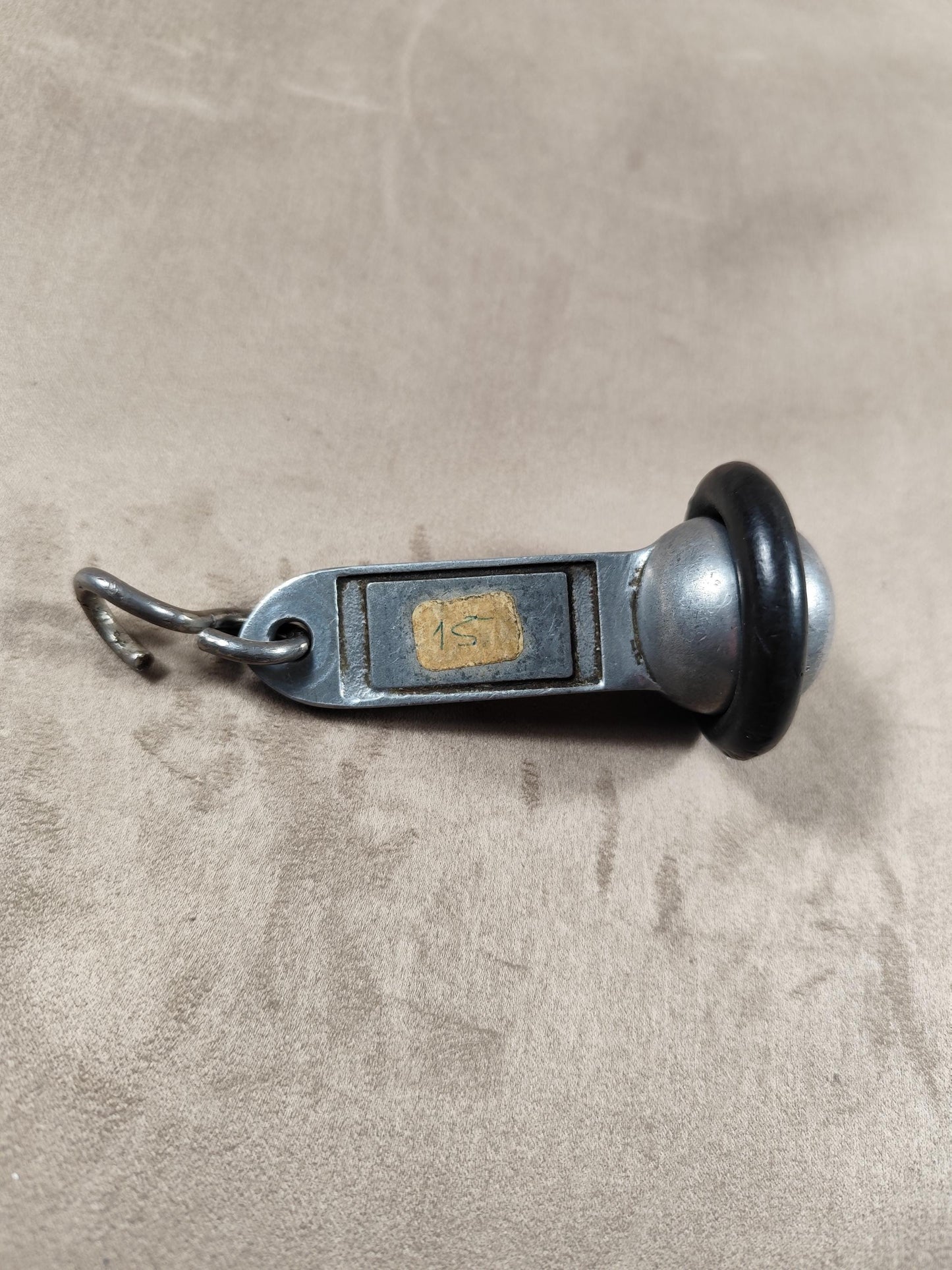 RARE Porte clés en Métal, Hôtel Bristol Reims Champagne, Chambre #15, Made in France, Vintage 1970