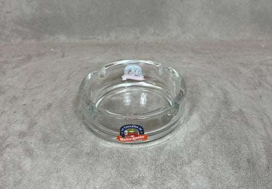 Cendrier Publicitaire en Verre La Taverne de Maitre Kanter, Made in France, Vintage 1980