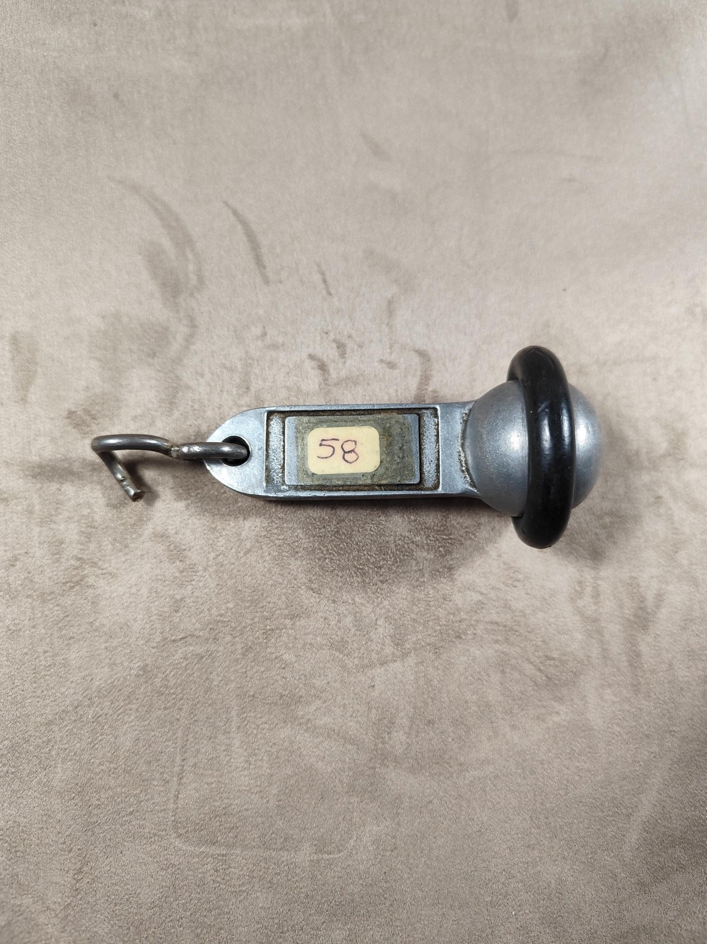 RARE Porte clés en Métal, Hôtel Bristol Reims Champagne, Chambre #58, Made in France, Vintage 1970