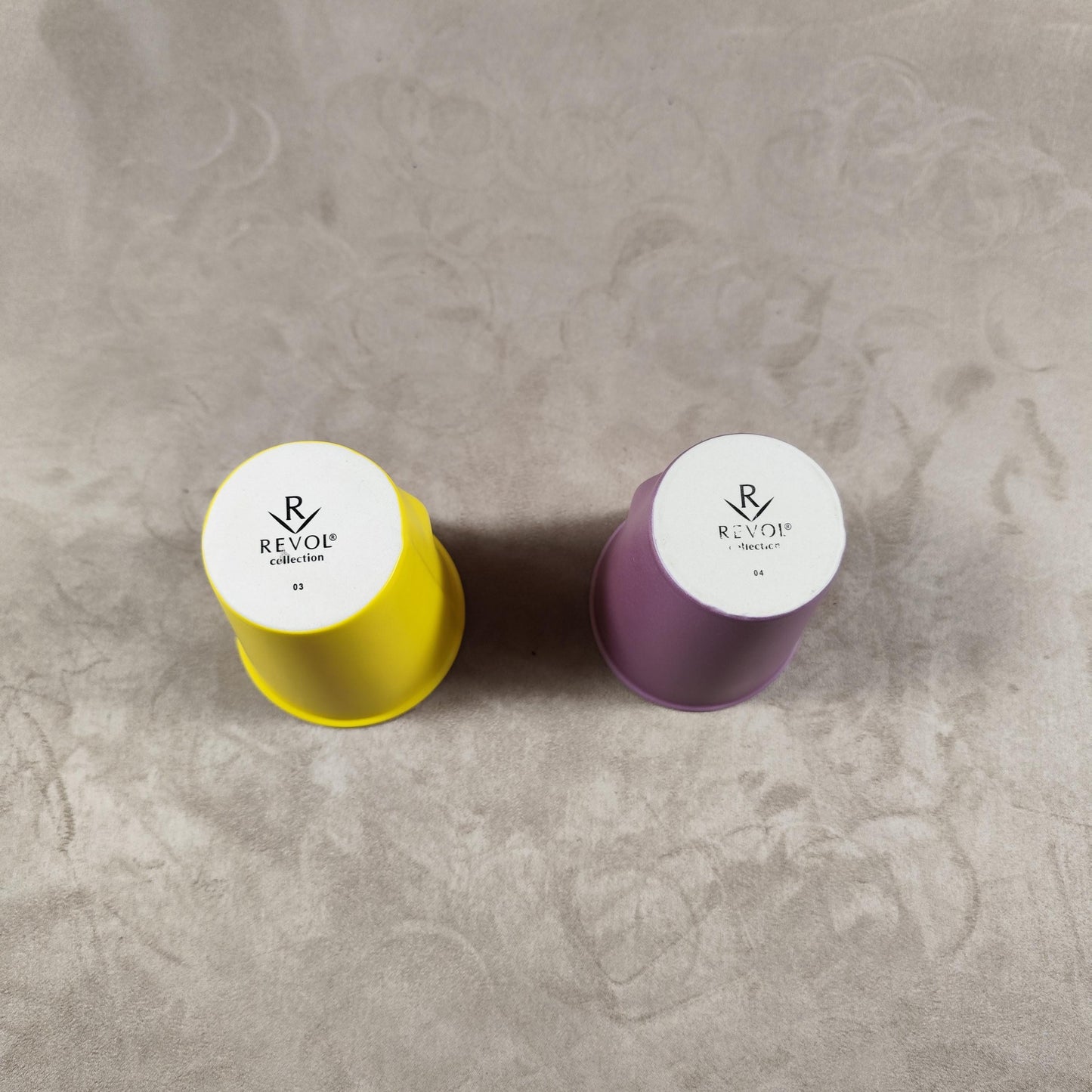 Lot de 2 grand gobelet Froissé REVOL en céramique, Made in France, Vintage 2000