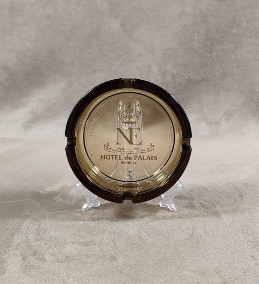 Cendrier Publicitaire en verre, Hôtel du Palais Biarritz, Made in France, Vintage 1980