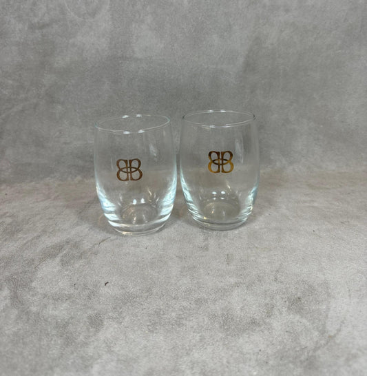 Lot de 2 Verres à Whisky Baileys Crème de Whisky Made in France Vintage 1990