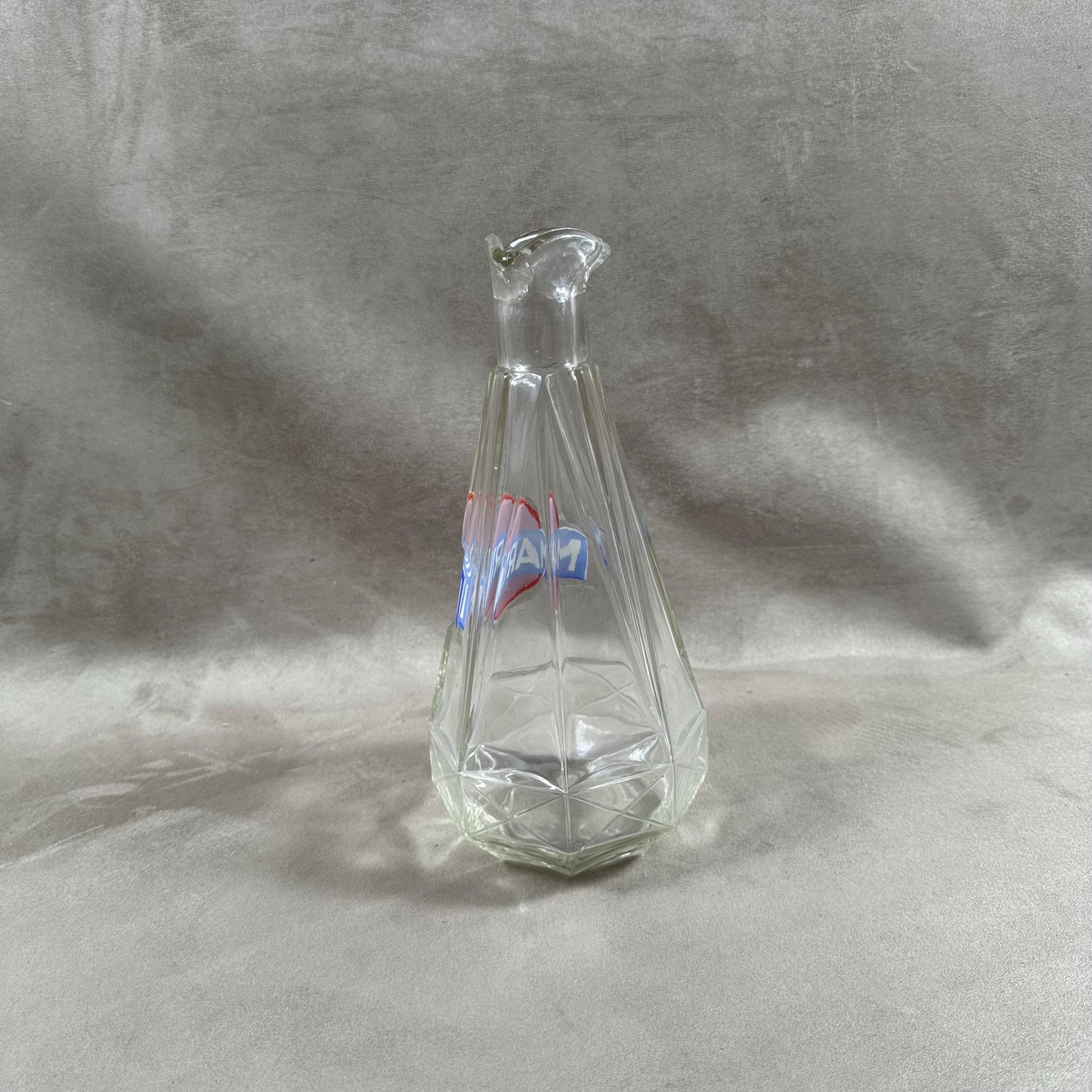 Carafe en verre vintage Martini Made in France Années 1960
