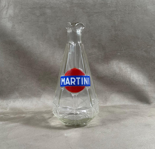 Carafe en verre vintage Martini Made in France Années 1960