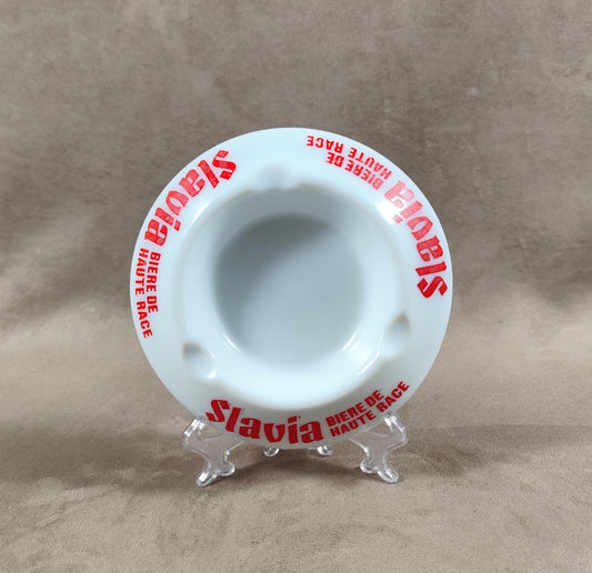 Cendrier en verre La Slavia Made in France Vintage 1970