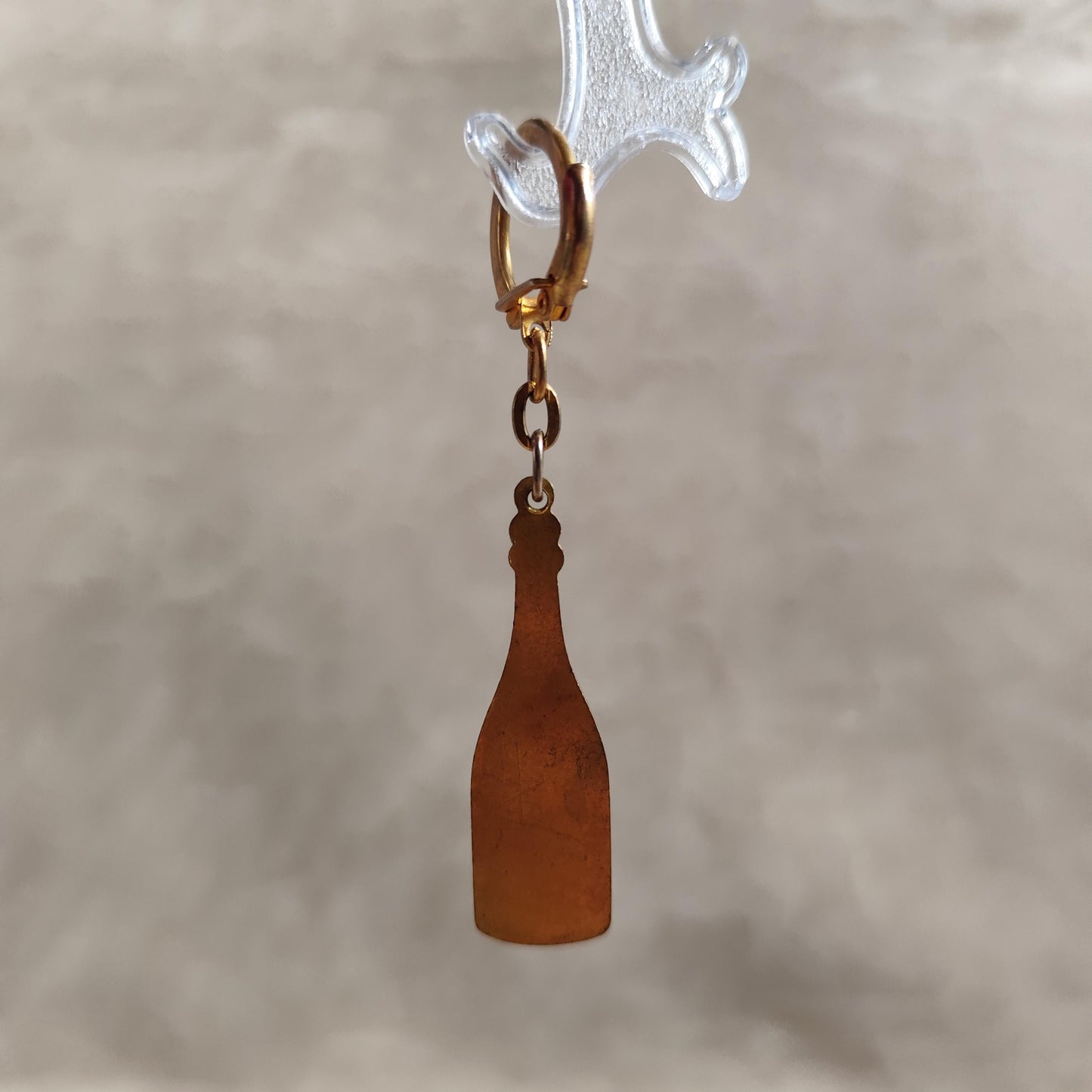 Porte clés Veuve Clicquot en acier Made in France Années 1980