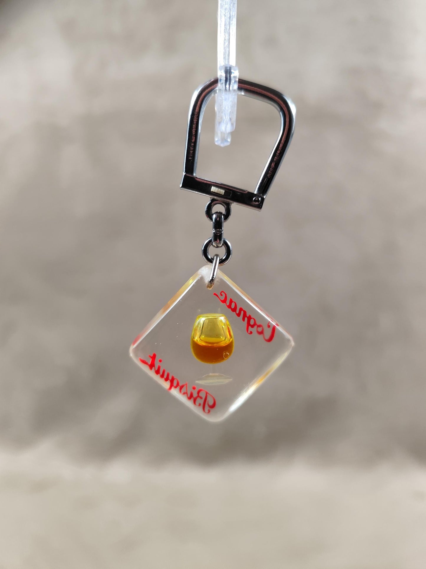 Porte clés Bourbon à bulle Cognac Bisquit Made in France Vintage 1970