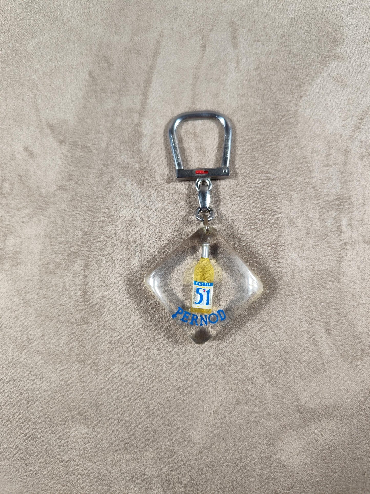 Porte clés Bourbon à bulle Pernod Pastis 51 Made in France Vintage 1970