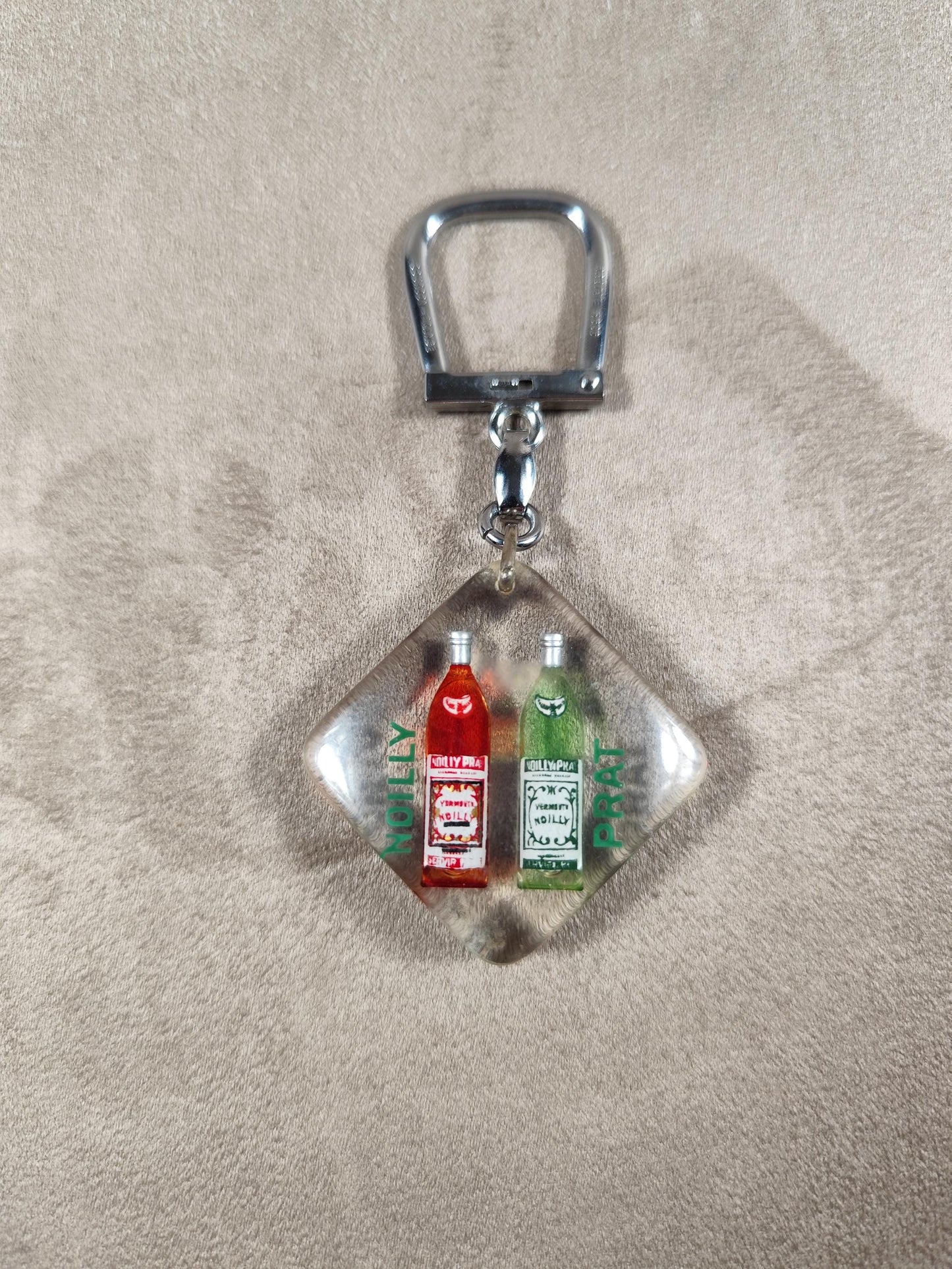 Porte clés Bourbon à bulle Noilly Prat Vermouth Made in France Vintage 1970