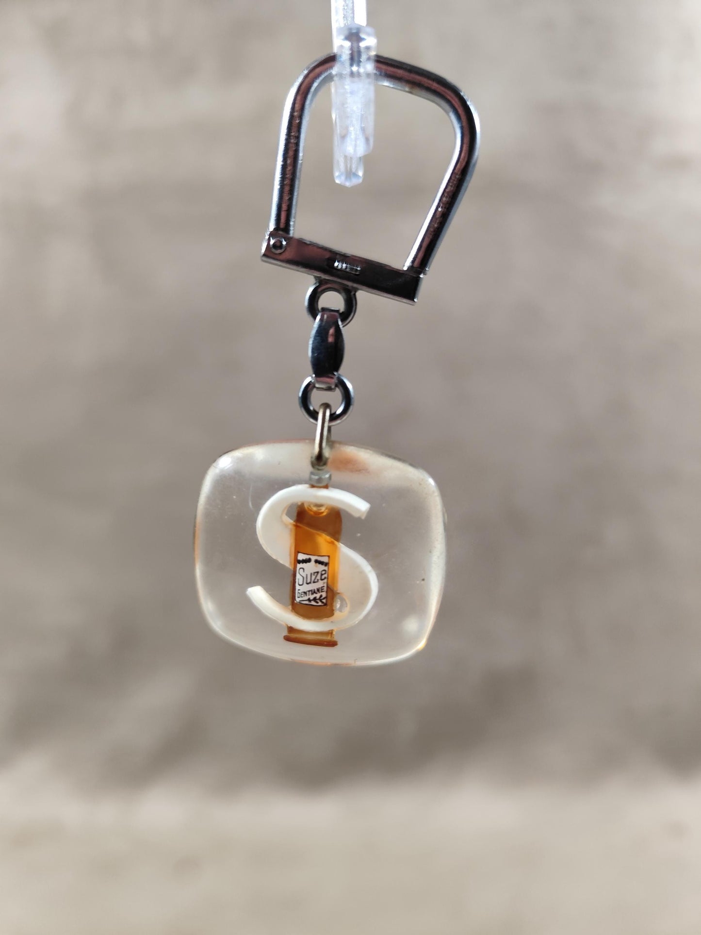 Porte clés Bourbon à bulle Suze Made in France Vintage 1970