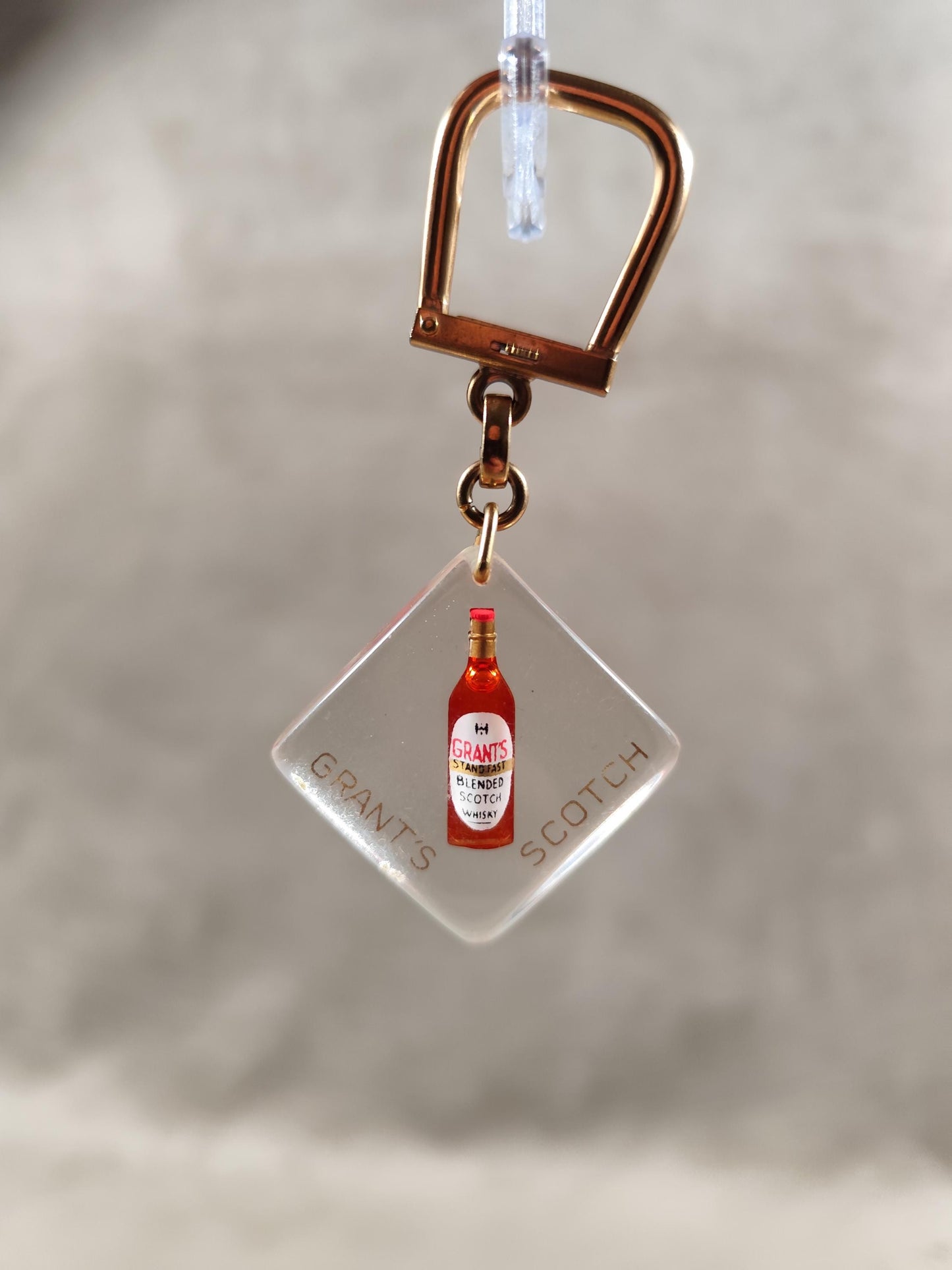 Porte clés Bourbon à bulle Grant's Scotch Whisky Made in France Vintage 1970