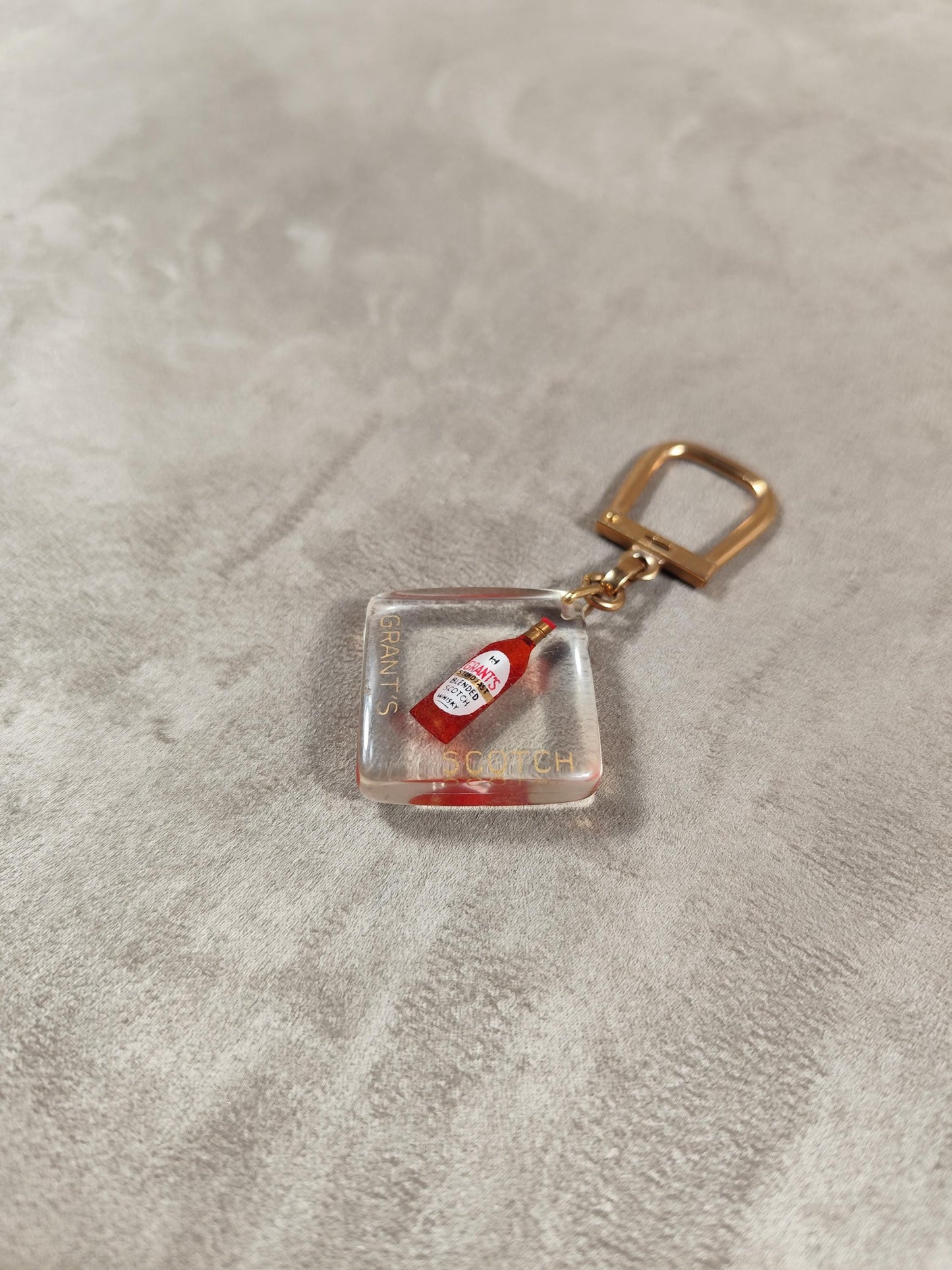 Porte clés Bourbon à bulle Grant's Scotch Whisky Made in France Vintage 1970