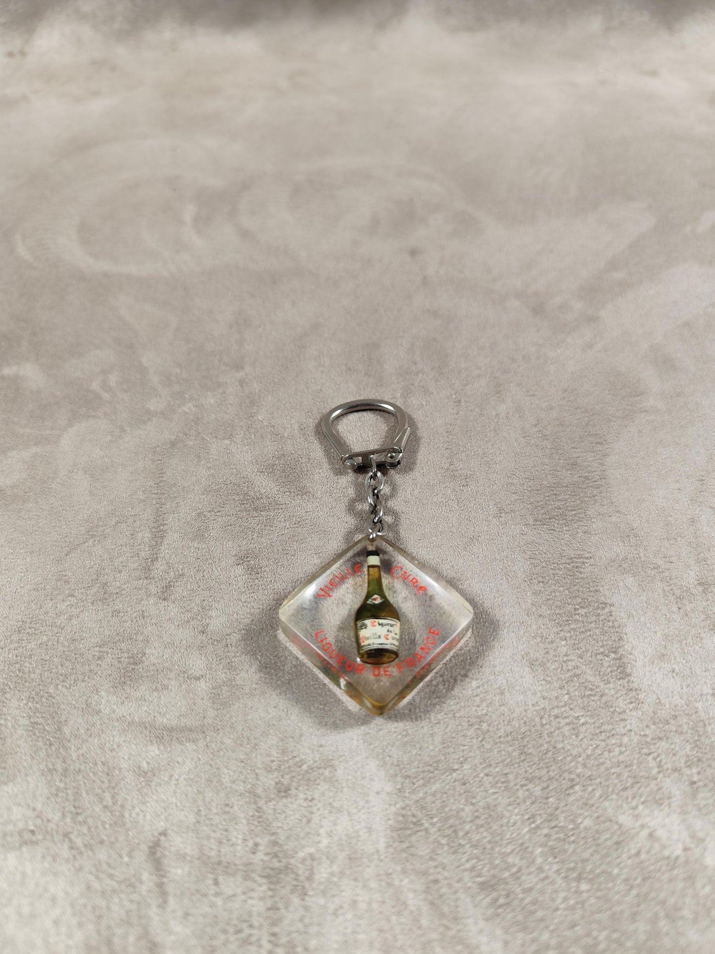 Porte clés Bourbon à bulle Vieille Cure Liqueur Made in France Vintage 1970
