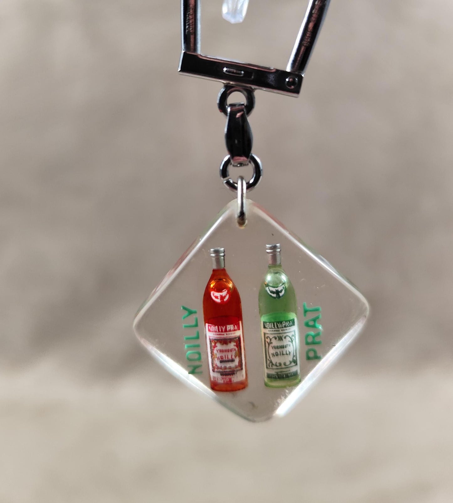 Porte clés Bourbon à bulle Noilly Prat Vermouth Made in France Vintage 1970