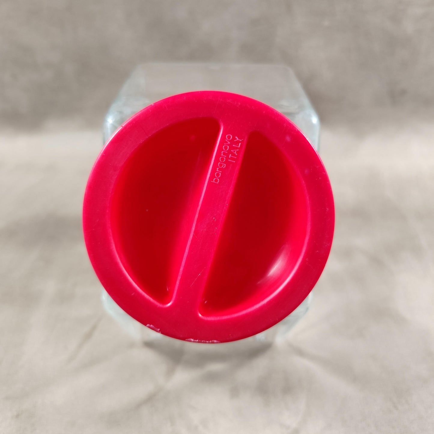 Bonbonnière, Bocal à biscuit en verre Borgonovo Made in Italy Vintage 1980