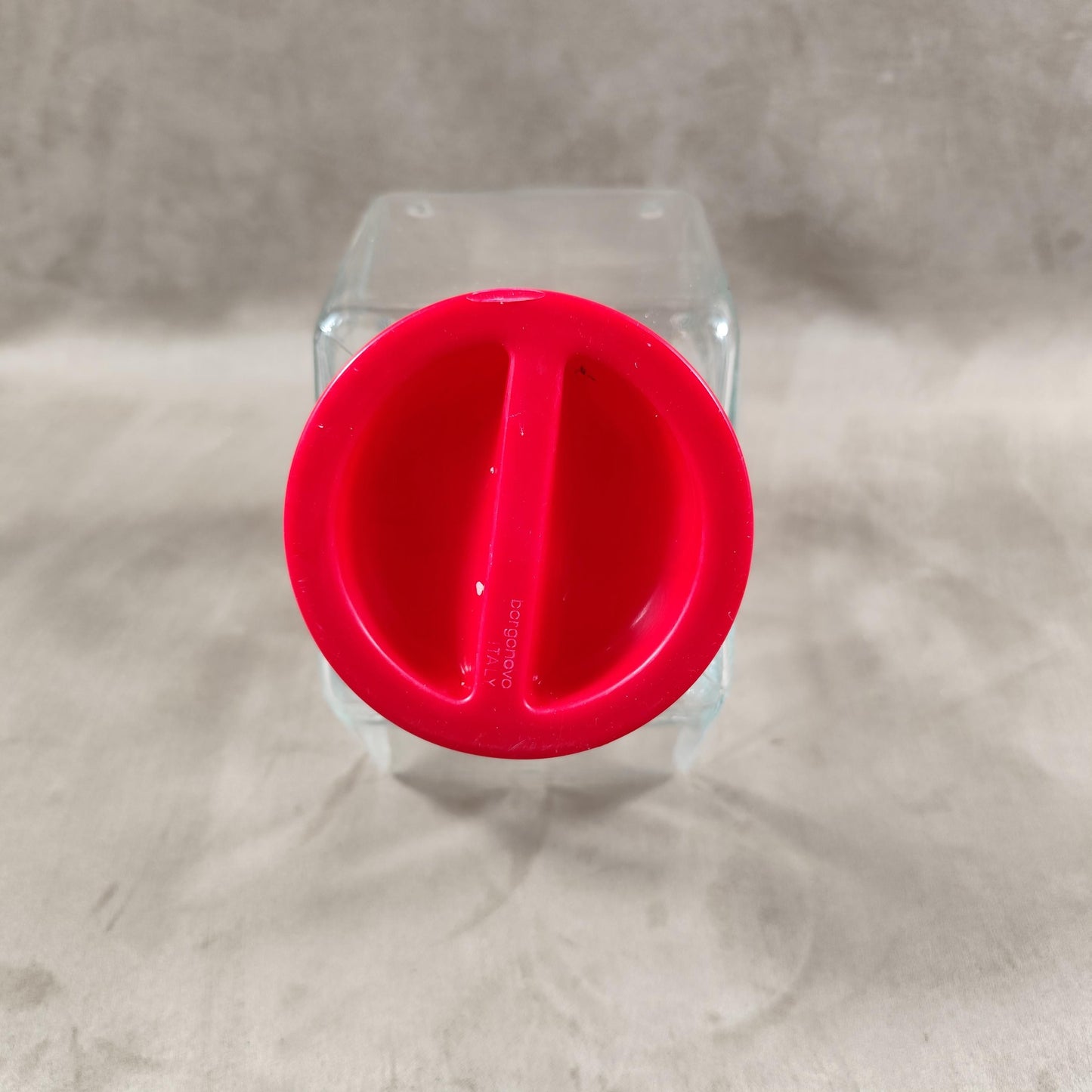 Bonbonnière, Bocal à biscuit en verre Borgonovo Made in Italy Vintage 1980