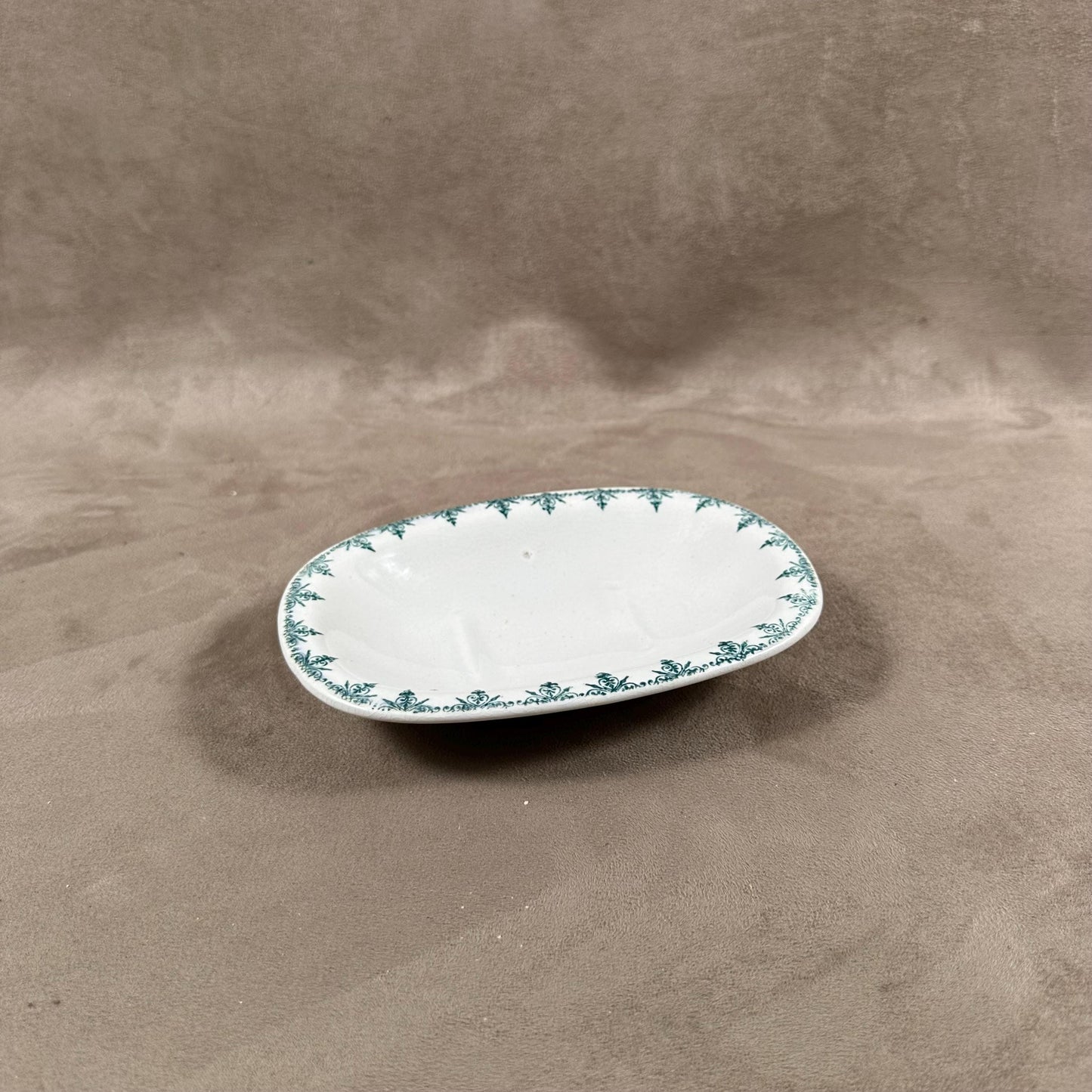 Porte savon faïence Saint-Amand vintage Made in France 1900