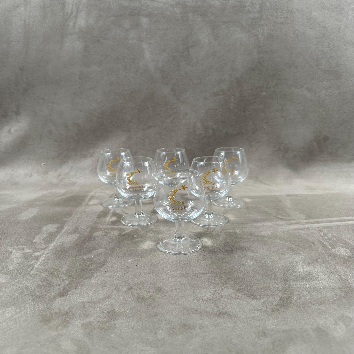 Lot de 6 Verres Hennessy vintage Made in France