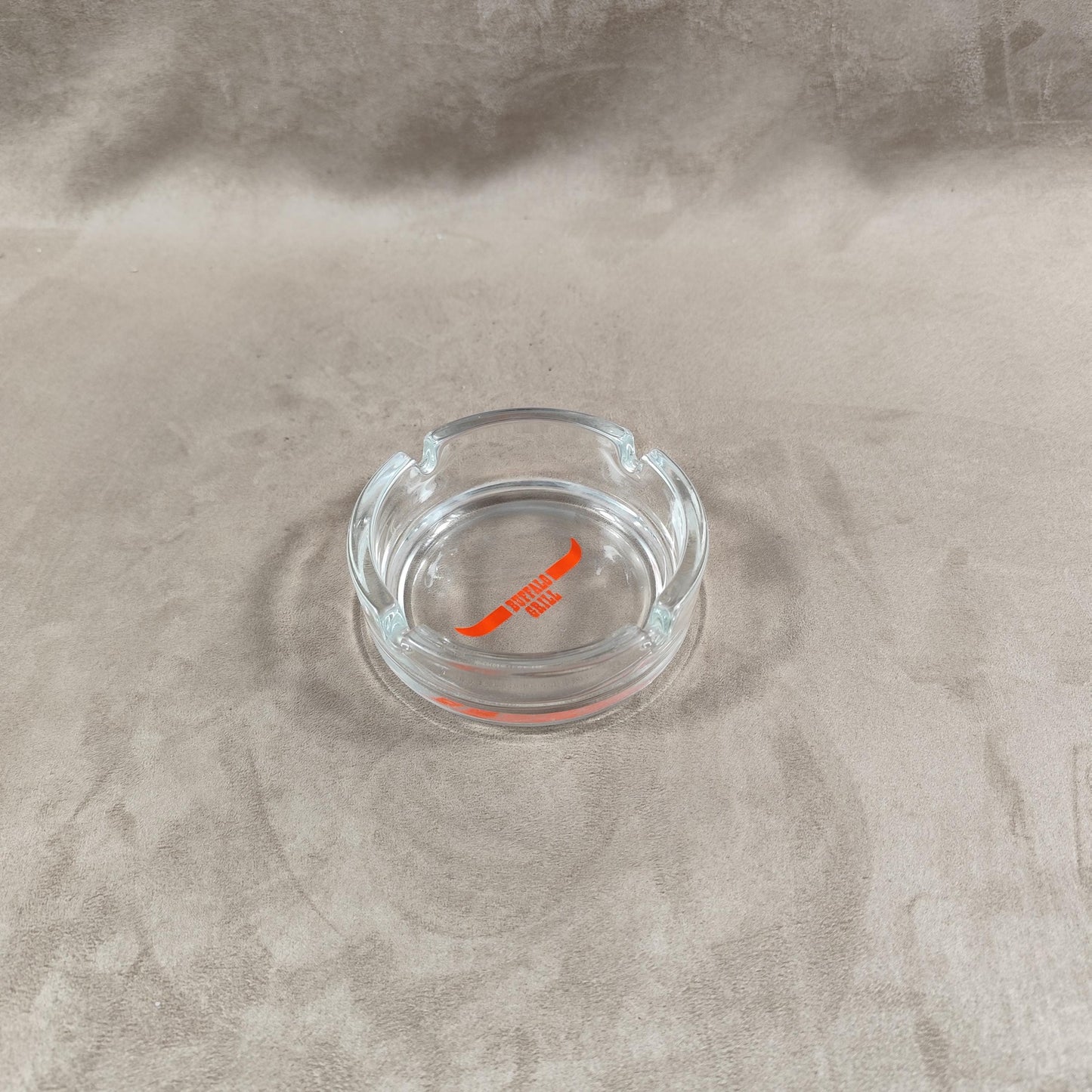 Cendrier publicitaire vintage en verre restaurant Buffalo Grill Made in France