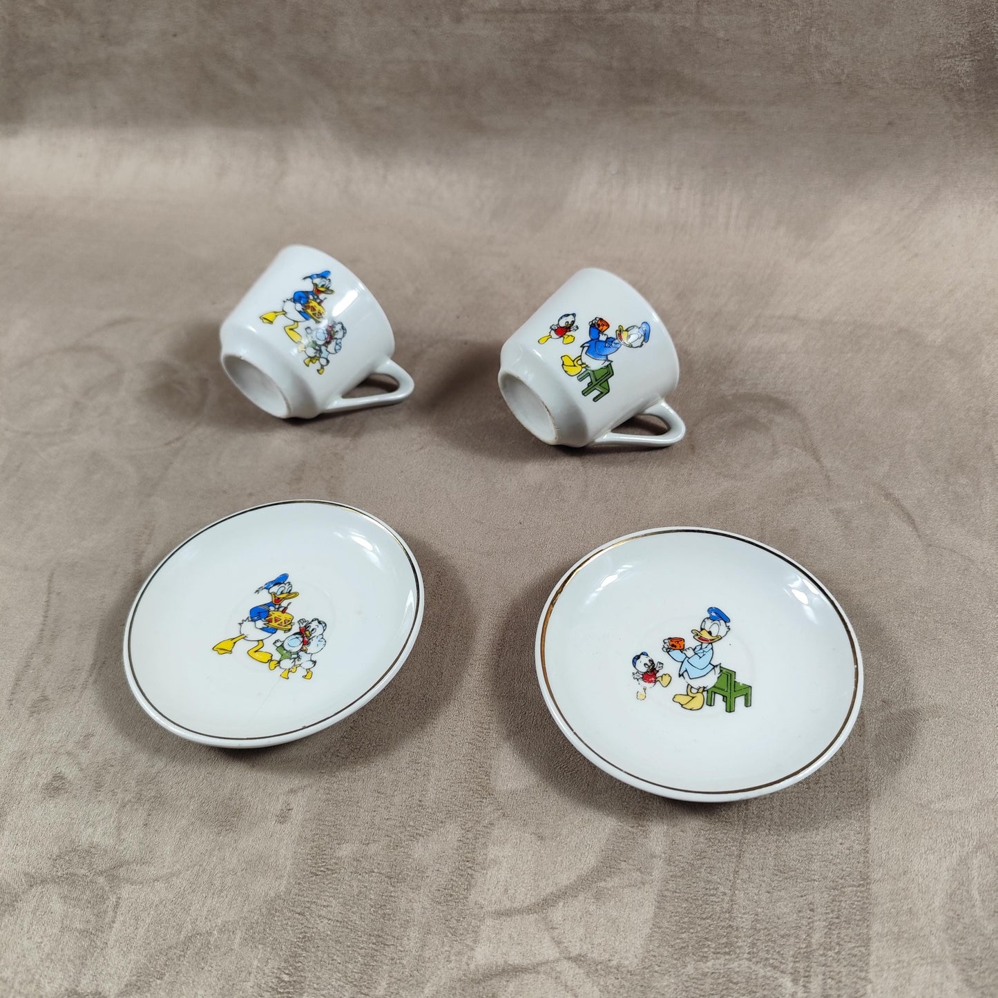 Service à Thé Disney Ancienne Dinette Made in France Vintage 1970