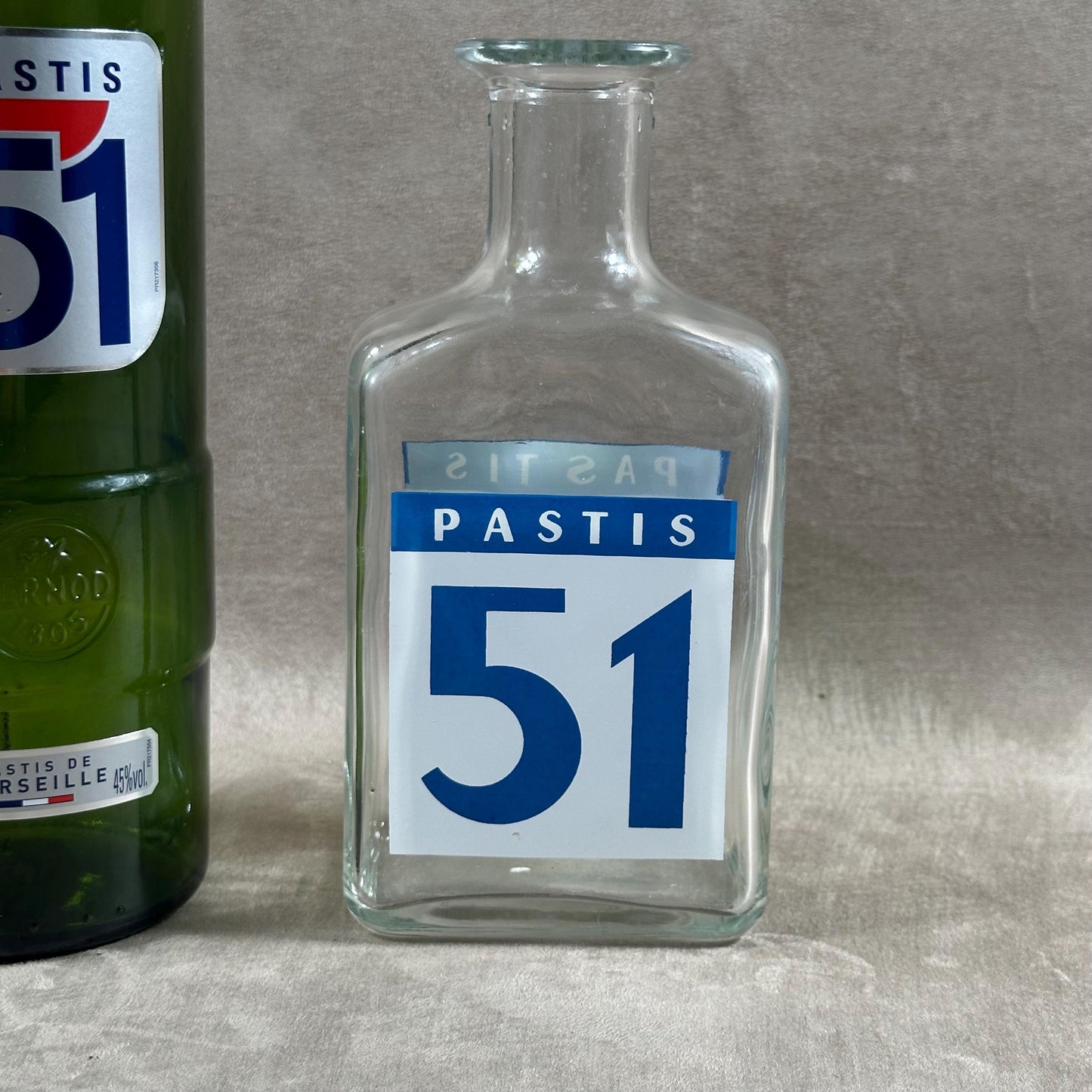 Pichet Pastis 51  Pichet à eau en verre vintage retro Made in France Années 1970