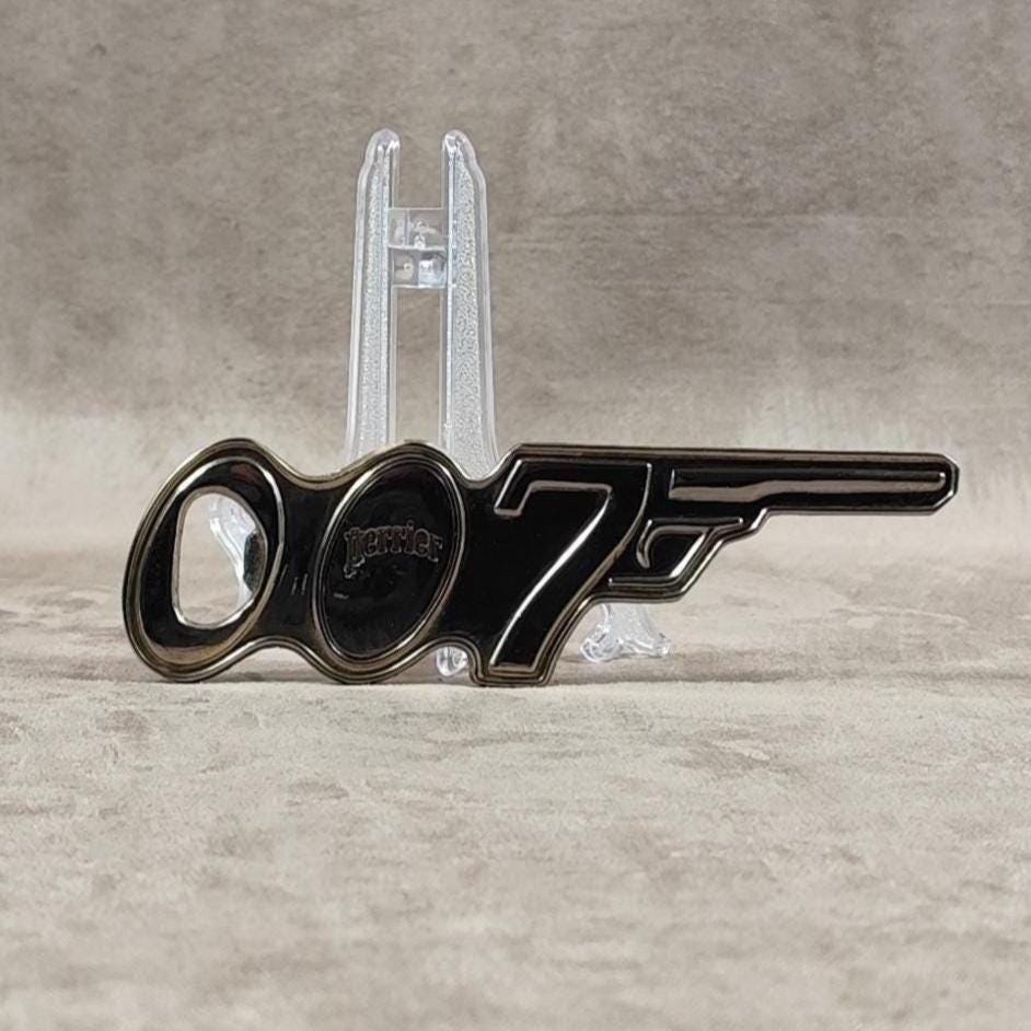 Décapsuleur en Métal James Bond 007 par Perrier eau gazeuse Made in France Vintage 1962