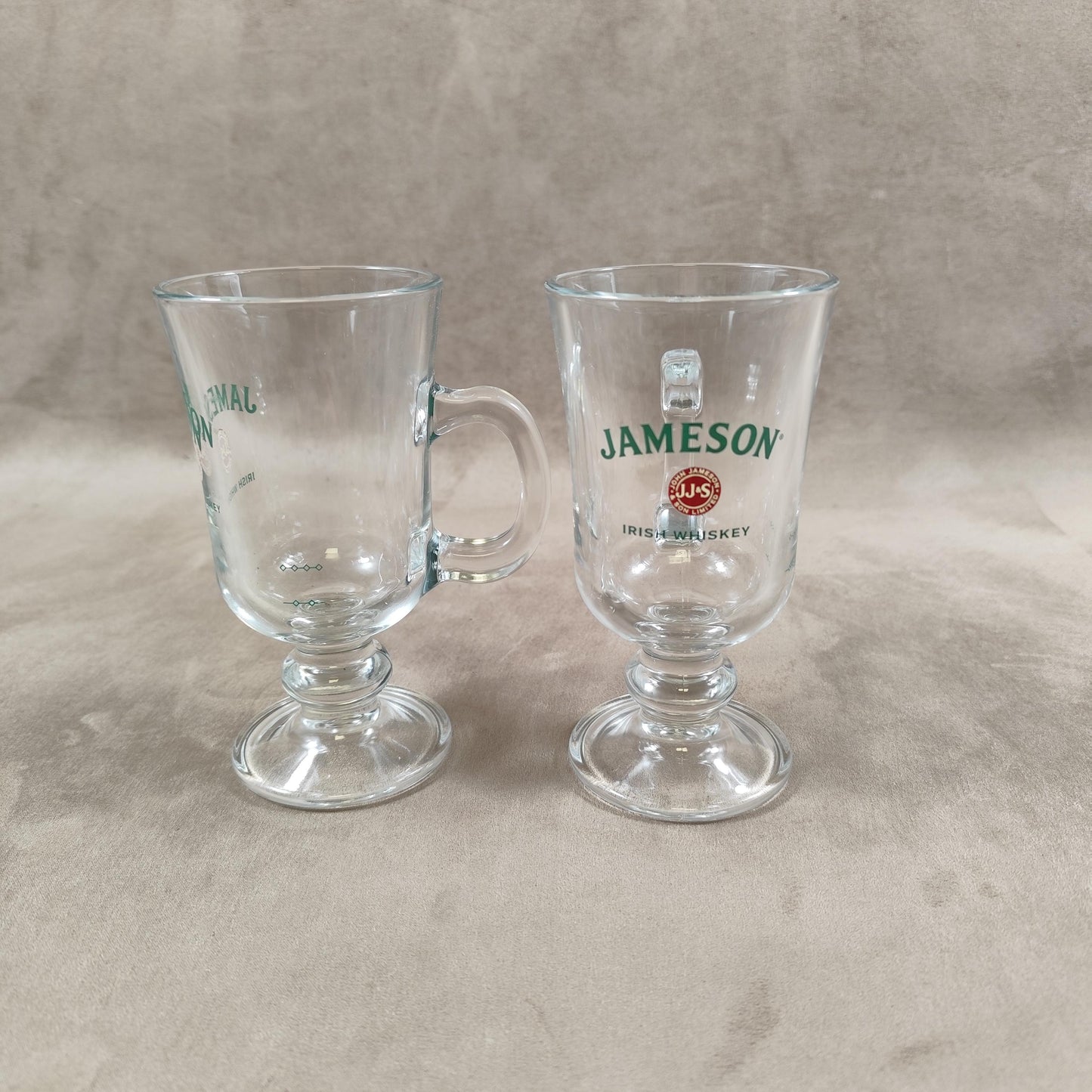 Lot de 2 Verres à Irish Coffee whisky Jameson Made in France Vintage 1980