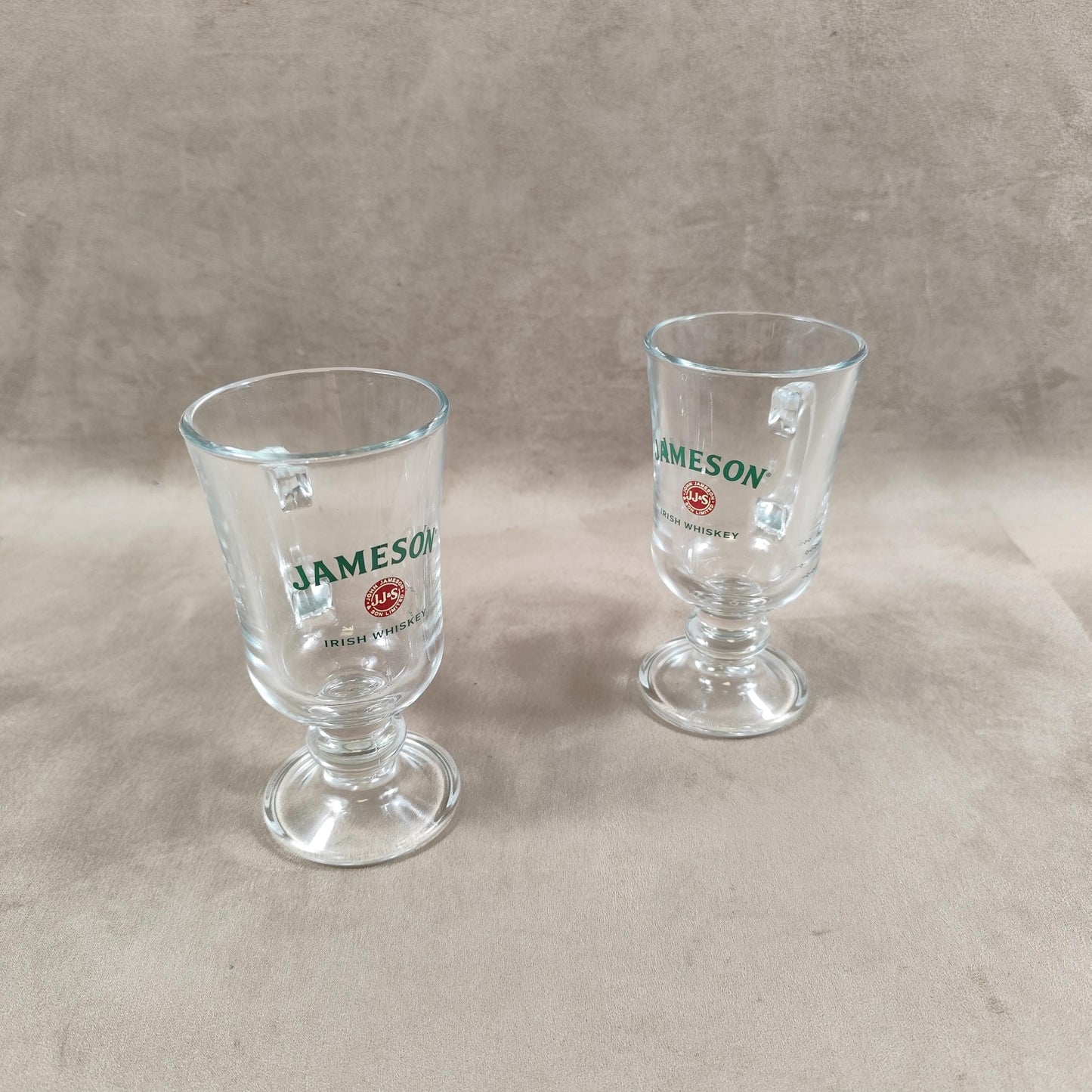 Lot de 2 Verres à Irish Coffee whisky Jameson Made in France Vintage 1980