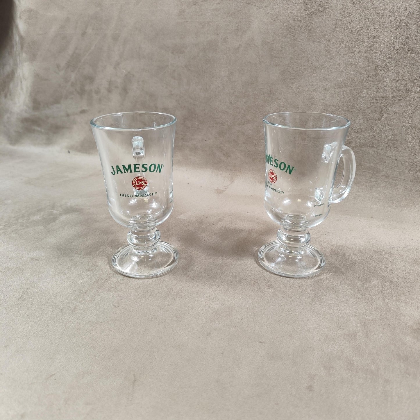Lot de 2 Verres à Irish Coffee whisky Jameson Made in France Vintage 1980