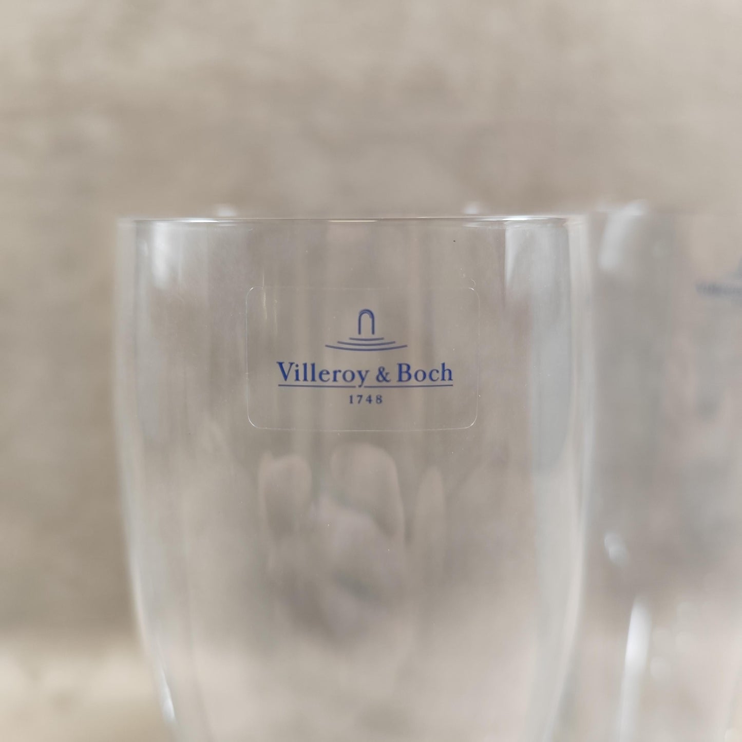 Lot de 4 verres à bière en verre Villeroy & Boch Made in France Vintage 2000
