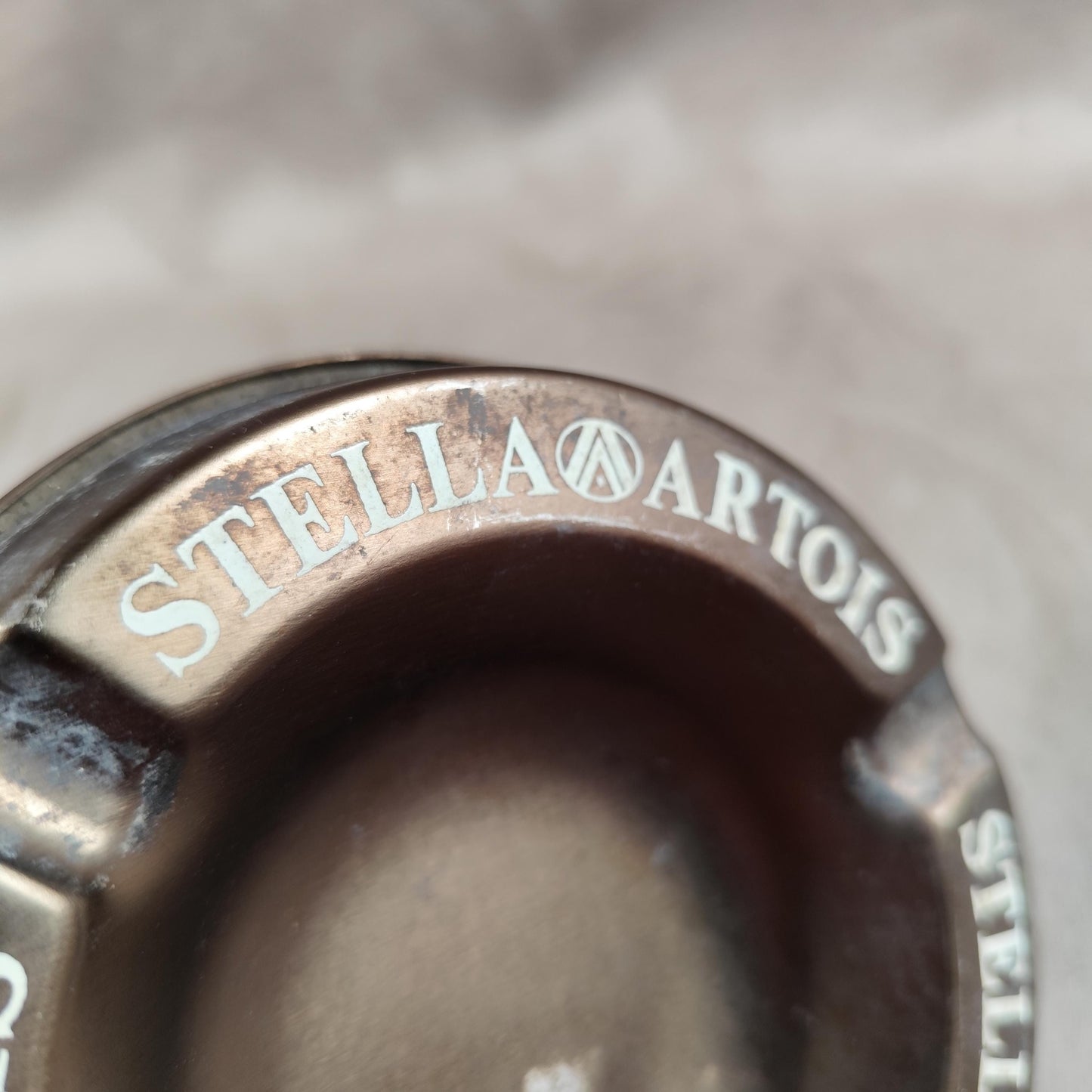 Cendrier en aluminium Stella Artois Made in France Vintage 1980