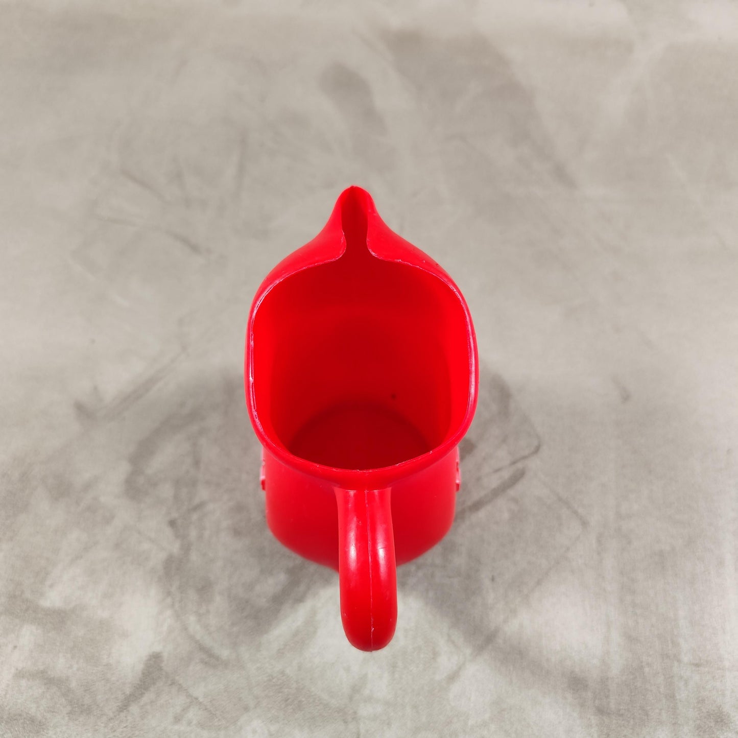 Cruche à eau Berger en plastique rouge Made in France Vintage 1970