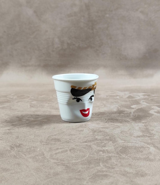 Gobelet Froissé REVOL édition Monsieur et Madame en céramique, Made in France, Vintage 2000