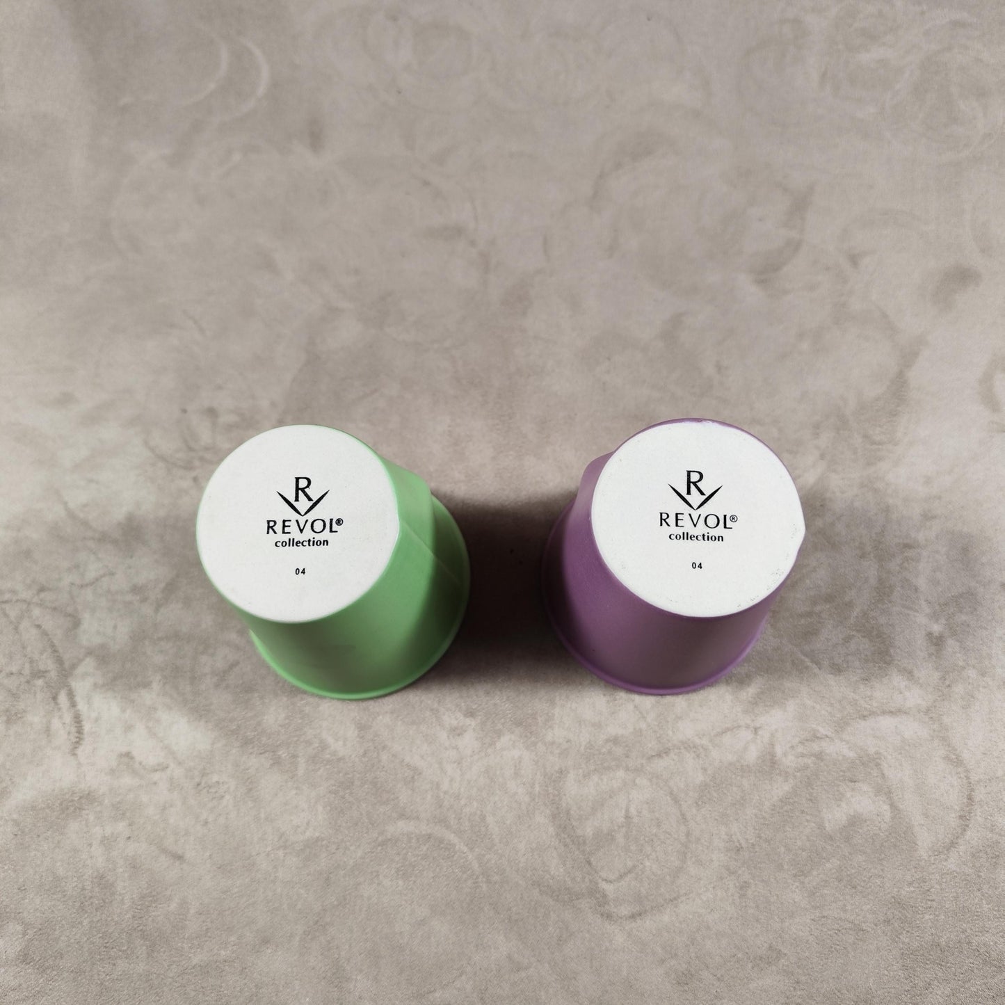 Lot de 2 grand gobelet Froissé REVOL en céramique, Made in France, Vintage 2000