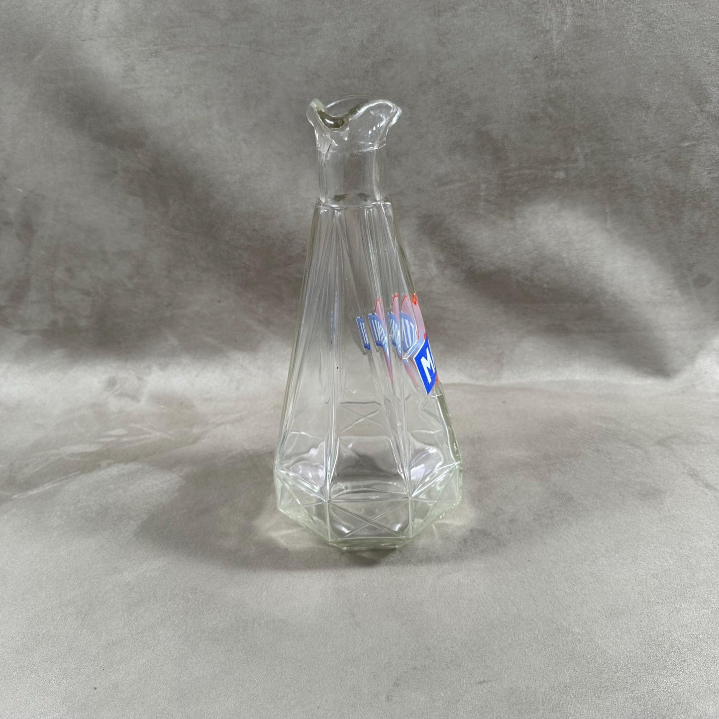 Carafe en verre vintage Martini Made in France Années 1960
