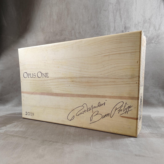Caisse en Bois pour Bouteille de Vin Opus One Baron Philippe de Rothschild Vintage 2000