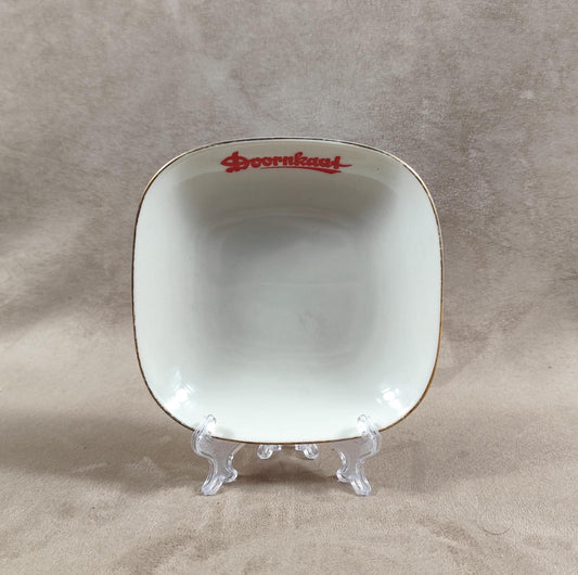Cendrier publicitaire en faience liqueur Doornkaat par Hutschenreuther Made in Germany Vintage 1970