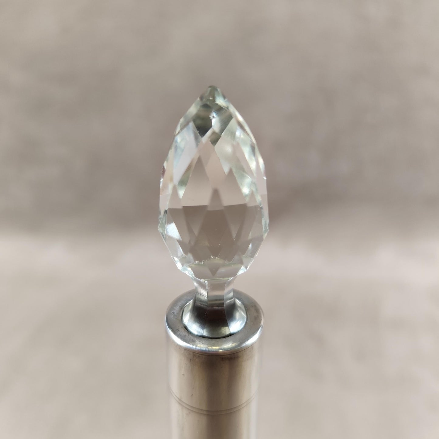 Carafe à liqueur en cristal et argent massif 925 Made in France Vintage 1900