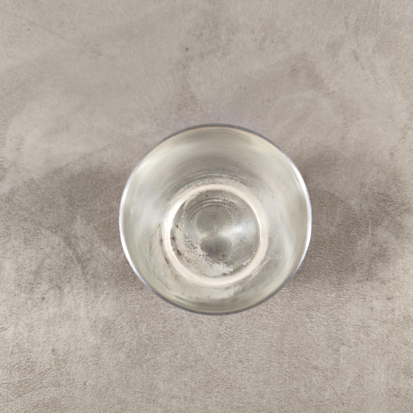 Timbale de baptêmes en métal argenté gravé Tina par Cailar Bayard Made in France 1900