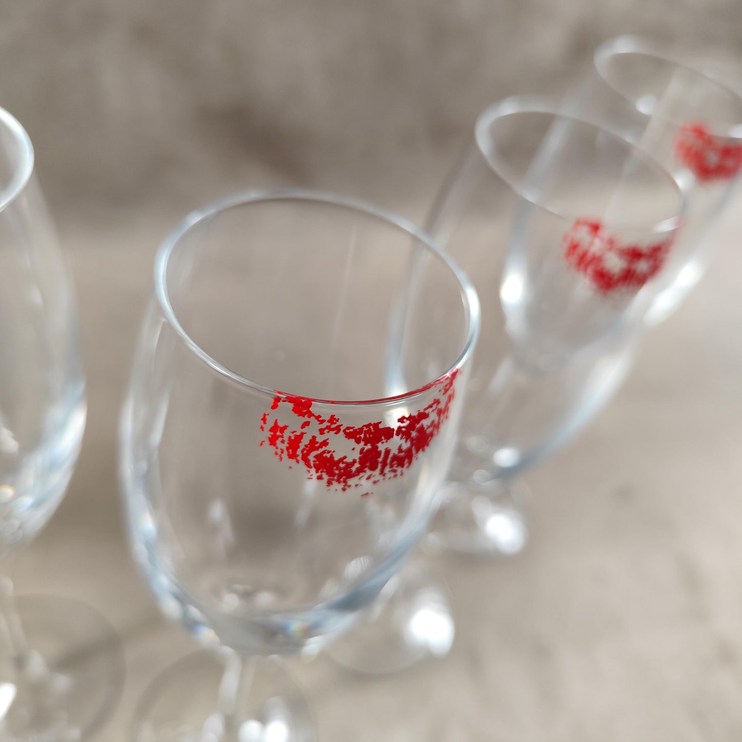 VERY RARE 5 magnifiques flutes Champagne Dom Perignon par Sylvie Fleury Stollen Kisses  Made in France Vintage 2008