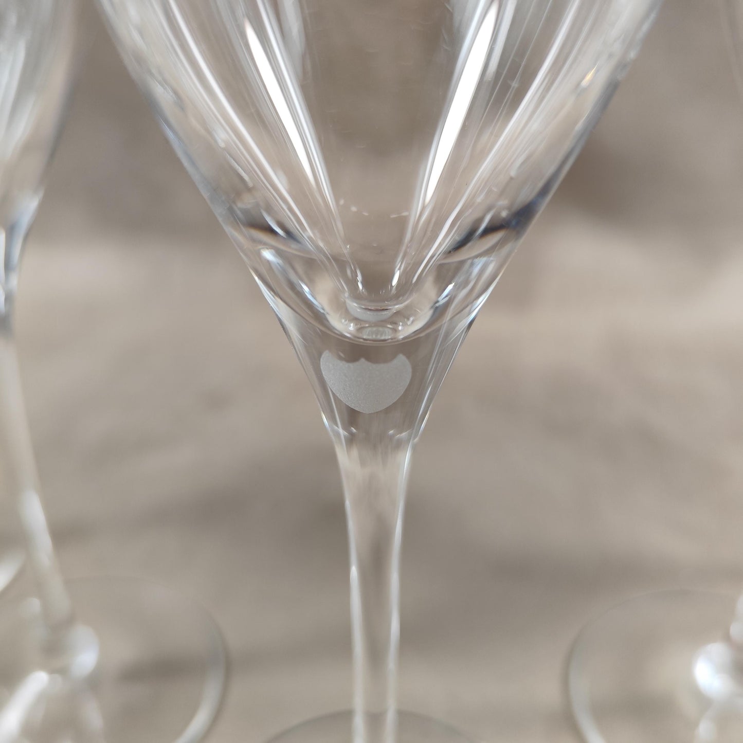 VERY RARE 5 magnifiques flutes Champagne Dom Perignon par Sylvie Fleury Stollen Kisses  Made in France Vintage 2008