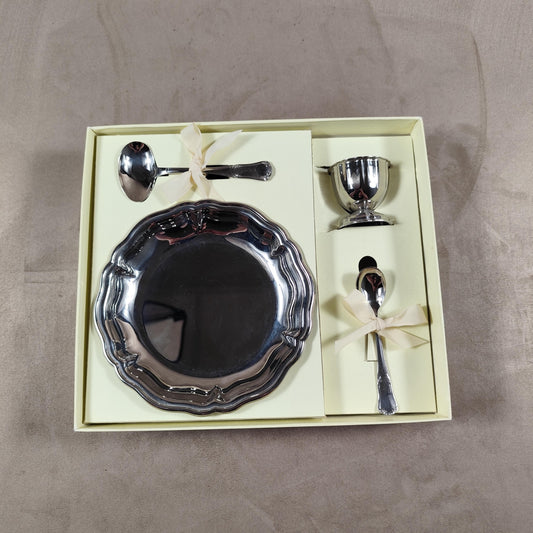 Service de baptêmes Jean Couzon Orfèvrerie en inox 18/10 Made in France Vintage 1970