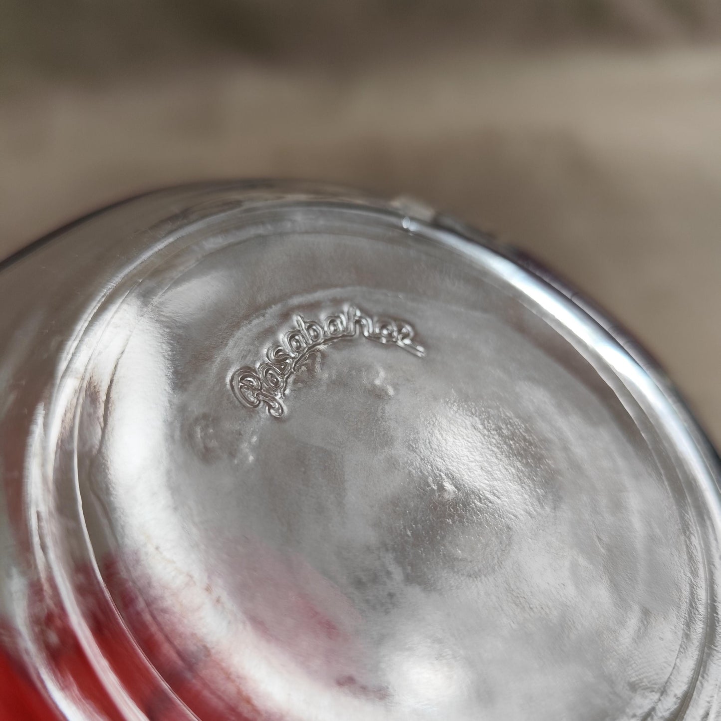 Bonbonnière, Bocal à biscuit en verre Pasabahce Made in Italy Vintage 1980