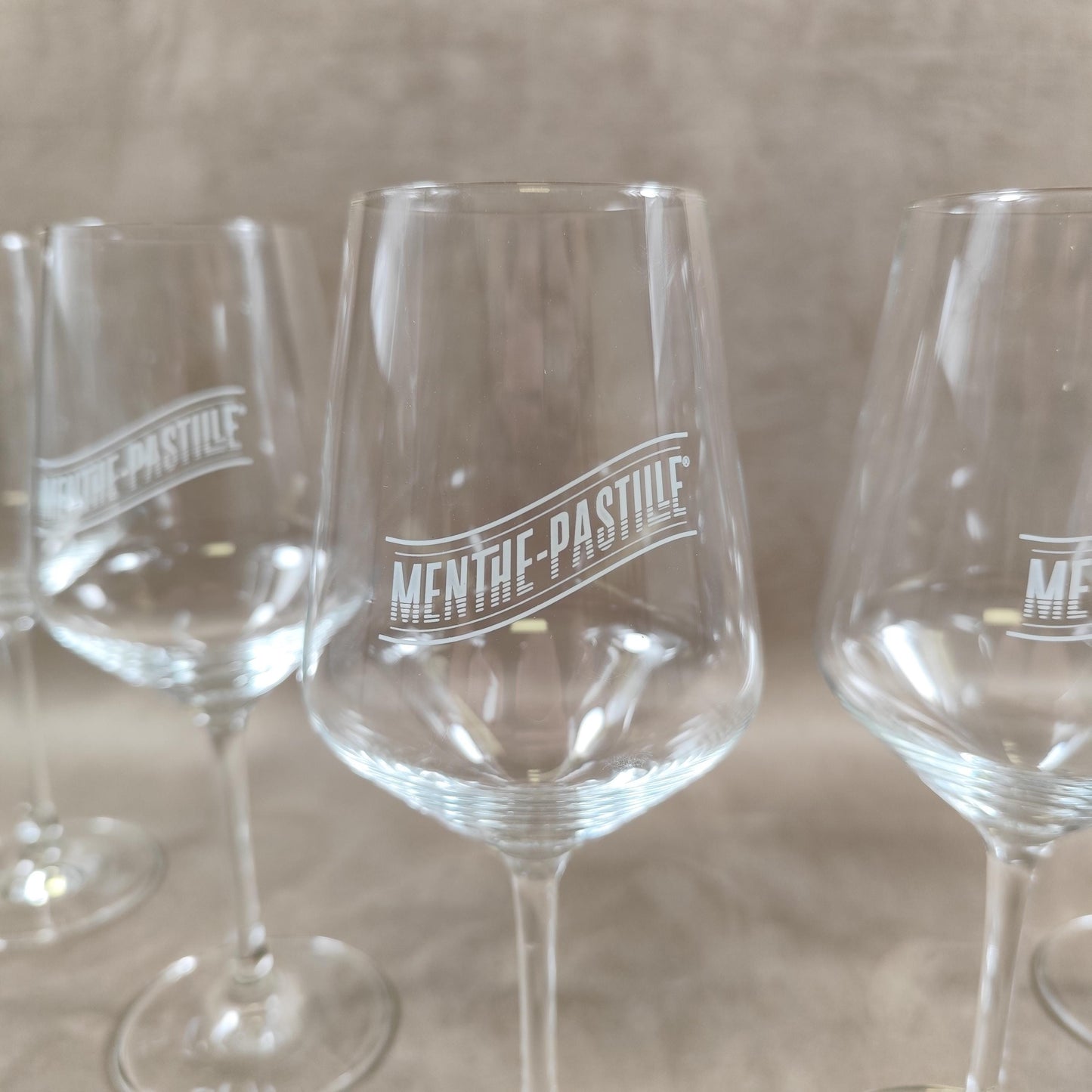 Lot de 6 verres vintage Menthe Pastille en verre Made in France Vintage 1990