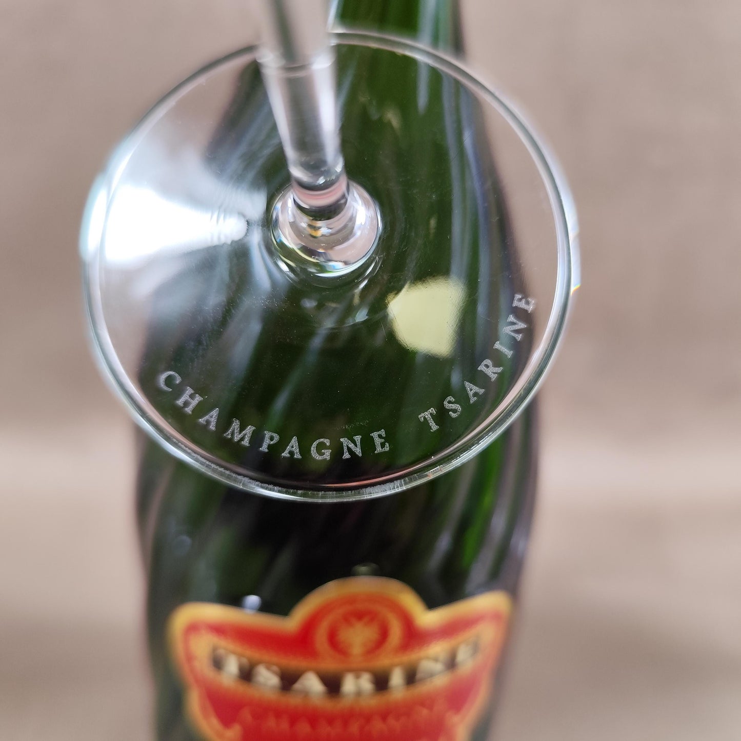 Lot de 6 Flûtes Champagne Tsarine en cristal Made in France Vintage 1980
